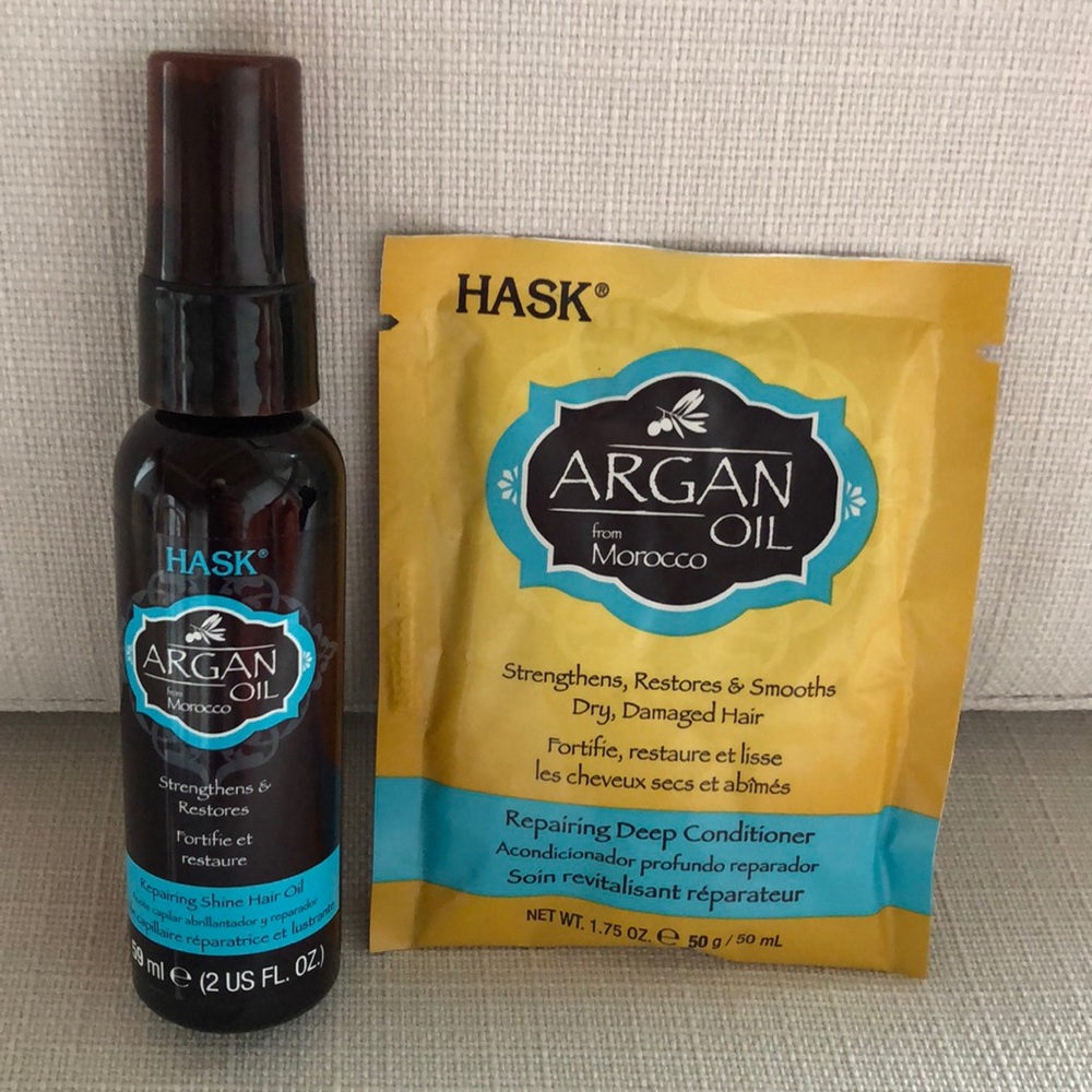Hask Argan Oil - Repairing hair oil & conditioner